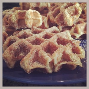 Waffle churros. 'Nuff said.