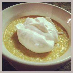 Light, creamy, sweet maply goodness!